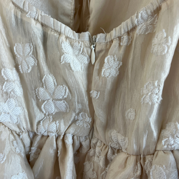 Hazel Boutique | Embroidered Cream Mini Dress - Picture 4 of 6